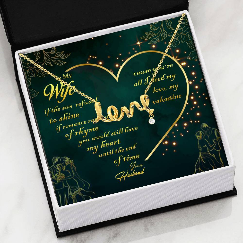 You Are All I Need Custom Love Pendant