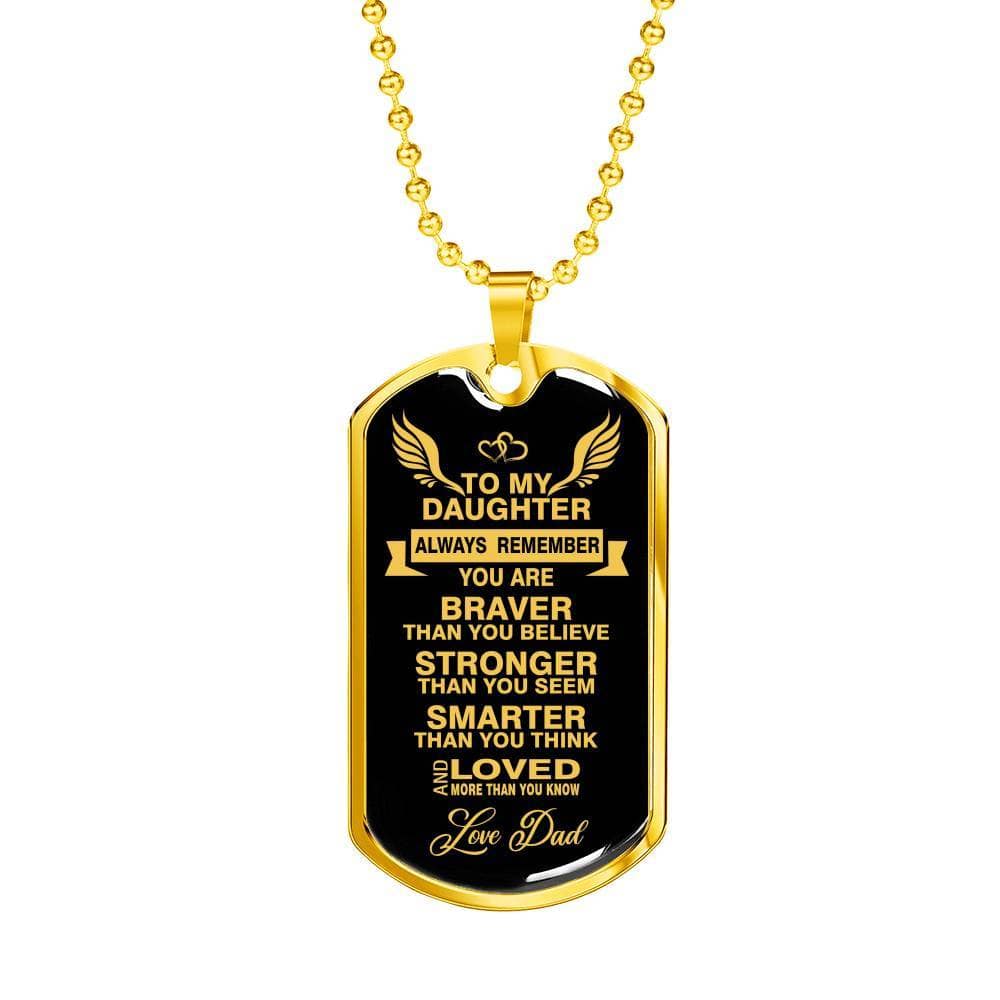 Gift Motivational Necklace To Your Daughter