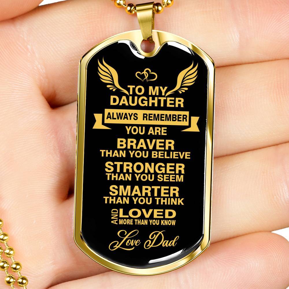Gift Motivational Necklace To Your Daughter