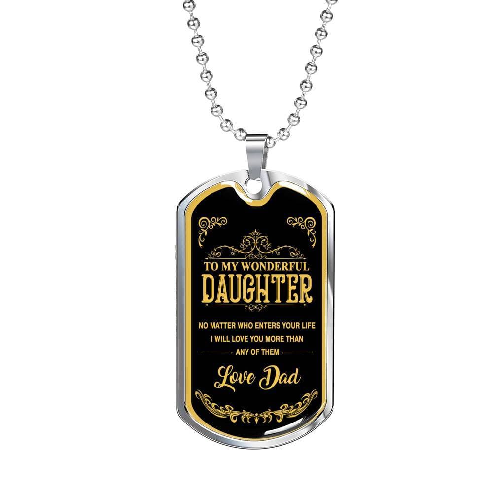 Luxury Military Necklace For Daughter