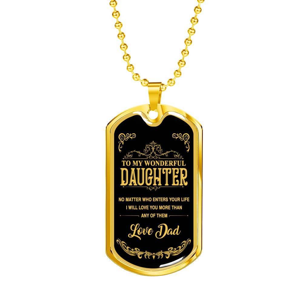 Luxury Military Necklace For Daughter