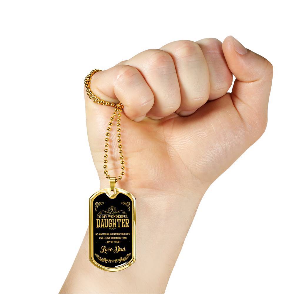 Luxury Military Necklace For Daughter