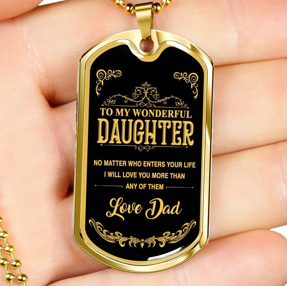 Luxury Military Necklace For Daughter