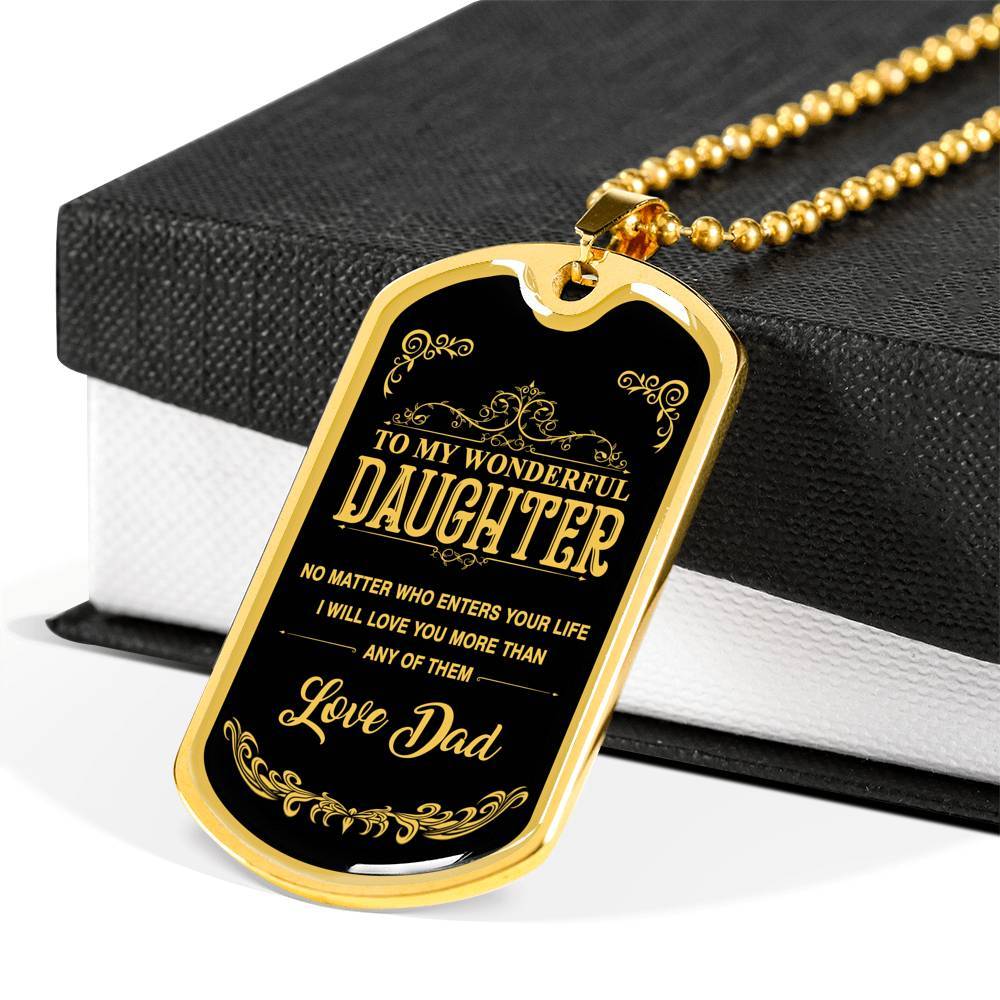 Luxury Military Necklace For Daughter