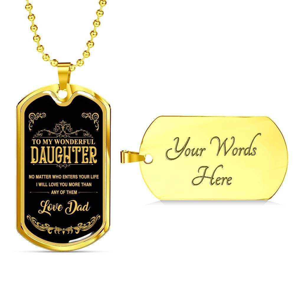 Luxury Military Necklace For Daughter