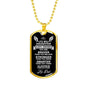 To My Strong Daughter Luxury Military Necklace
