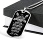 To My Strong Daughter Luxury Military Necklace