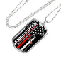 Fire Fighter Military Necklace