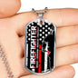 Fire Fighter Military Necklace