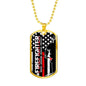 Fire Fighter Military Necklace