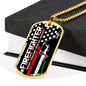 Fire Fighter Military Necklace
