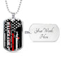 Fire Fighter Military Necklace