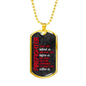 Luxury Military Fire Fighter Necklace With Engraving
