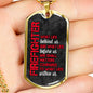 Luxury Military Fire Fighter Necklace With Engraving