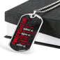 Luxury Military Fire Fighter Necklace With Engraving