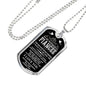 Gift To Your Fiancee Military Necklace With Engraving