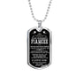 Gift To Your Fiancee Military Necklace With Engraving