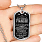 Gift To Your Fiancee Military Necklace With Engraving