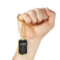 Gift To Your Fiancee Military Necklace With Engraving