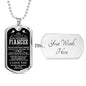 Gift To Your Fiancee Military Necklace With Engraving