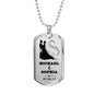 To My Love Custom Name Military Necklace