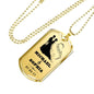 To My Love Custom Name Military Necklace