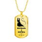 To My Love Custom Name Military Necklace