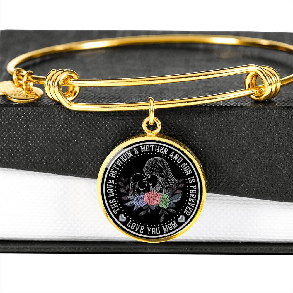 Love You Mom Silver Bracelet