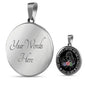 Love You Mom Silver Pendant