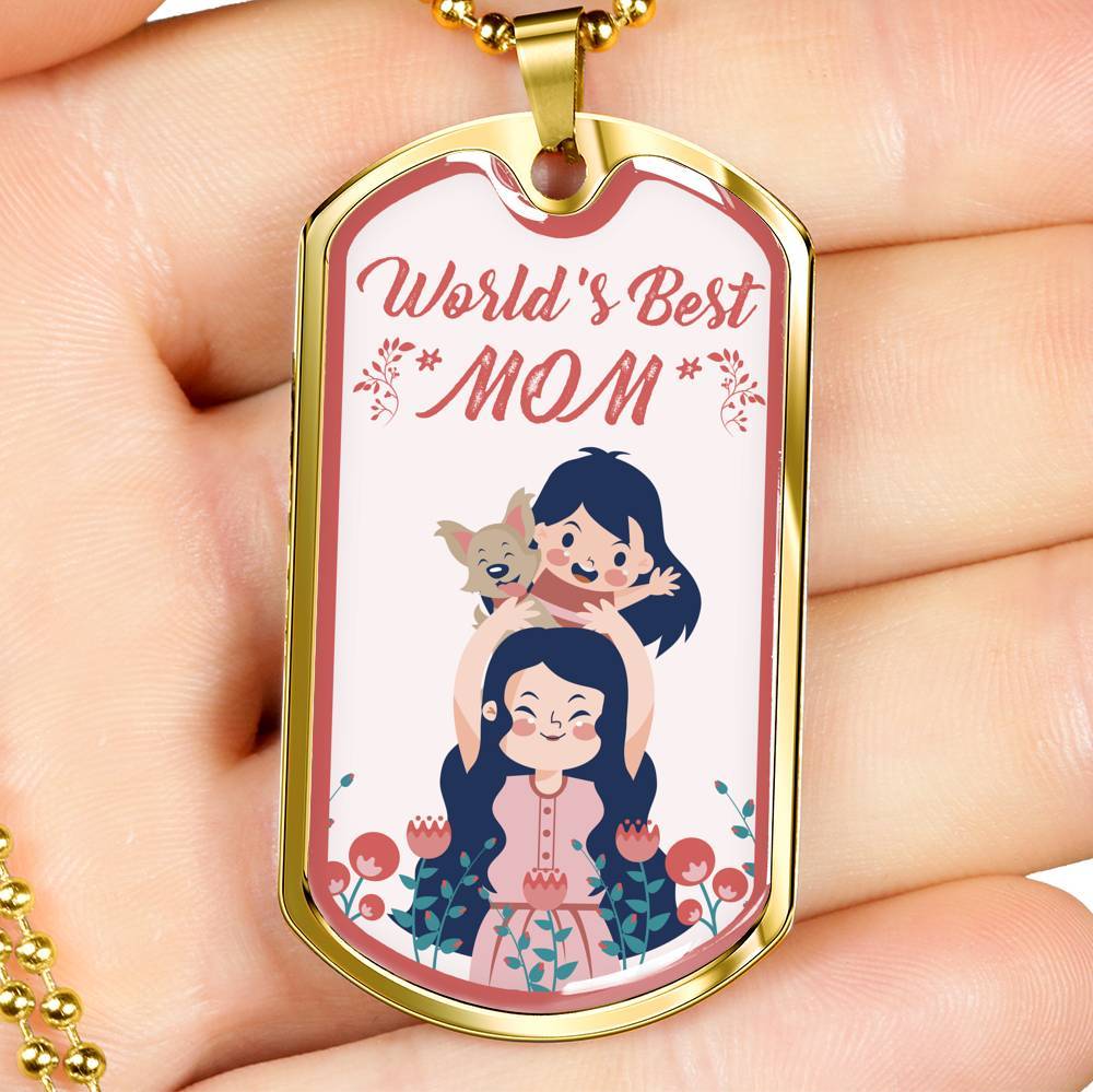 World Best Mom Necklace