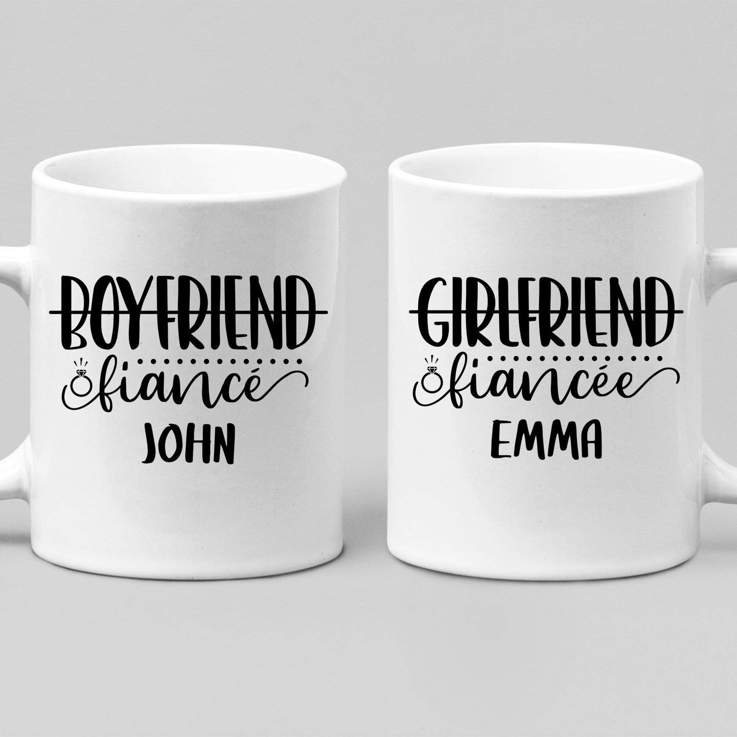 Mugs Fiancé And Fiancée Couples Coffee Mug