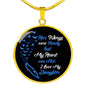 "I Love My Daughter" Necklace With Engraving