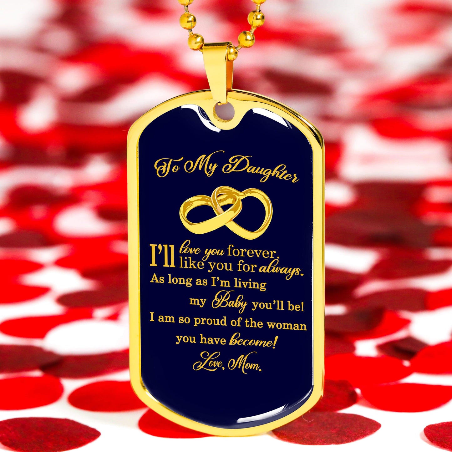 Mom And Daughter Love Necklace