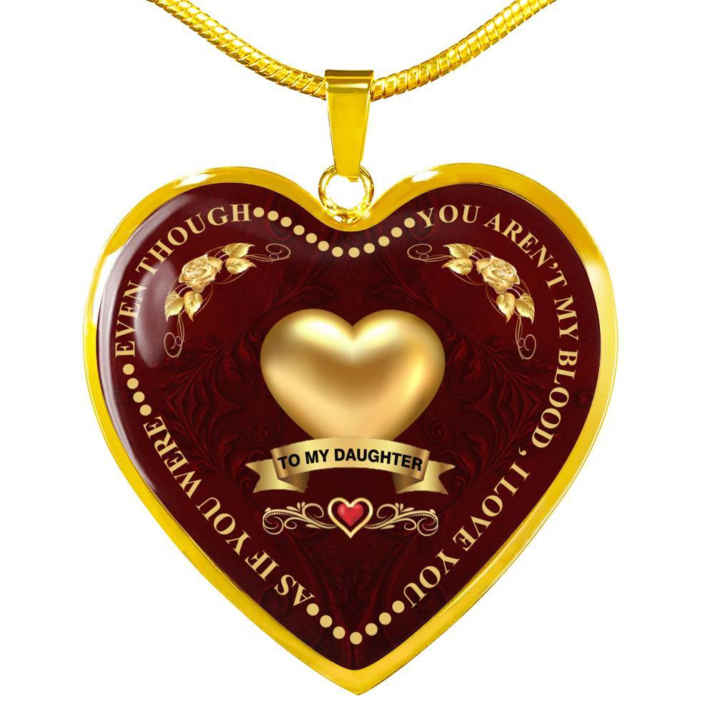 To My Daughter Whom I Love The Most Engraved Necklace