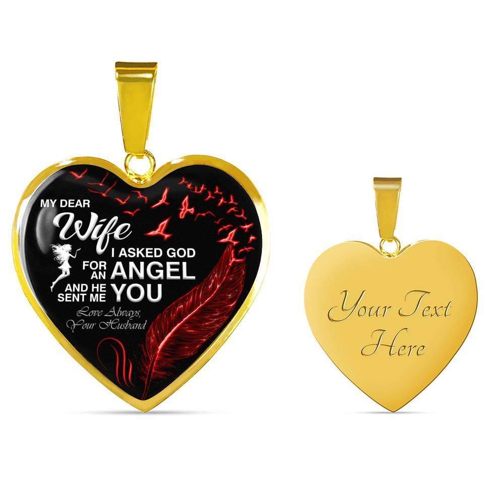 Dear Wife You Are My Angel Necklace