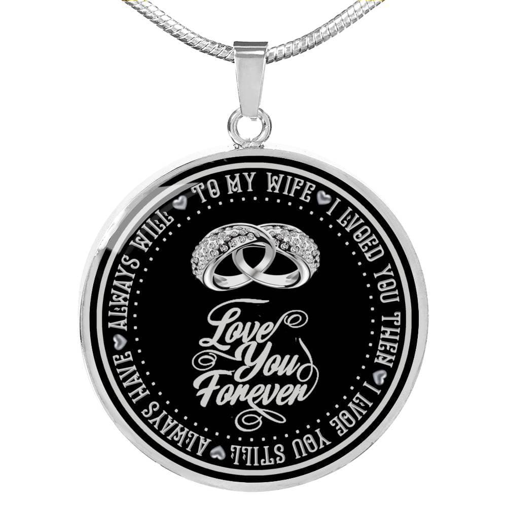 "Love You Always" Silver Necklace