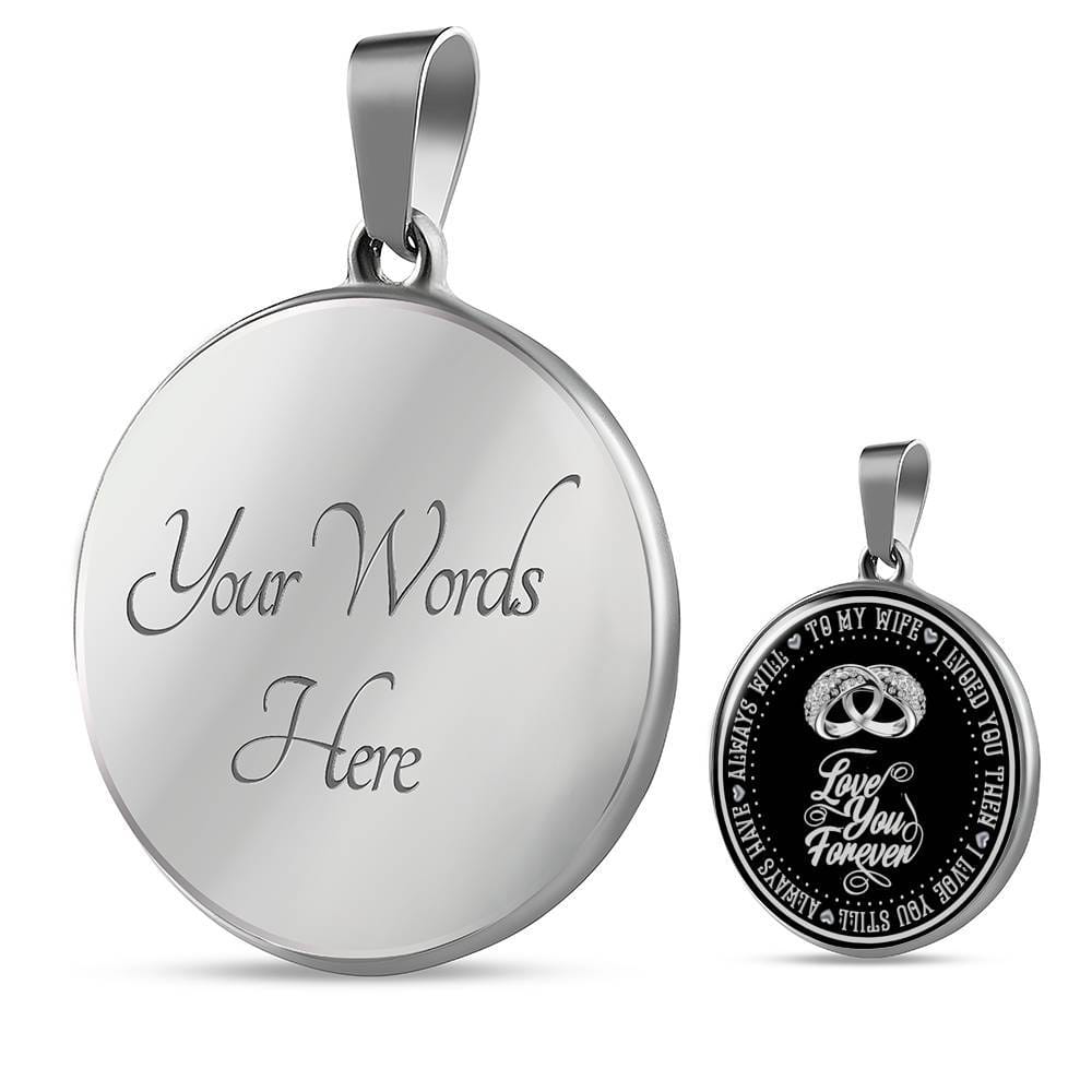 "Love You Always" Silver Necklace