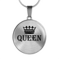 Luxury Round Shaped Adjustable QUEEN Necklace