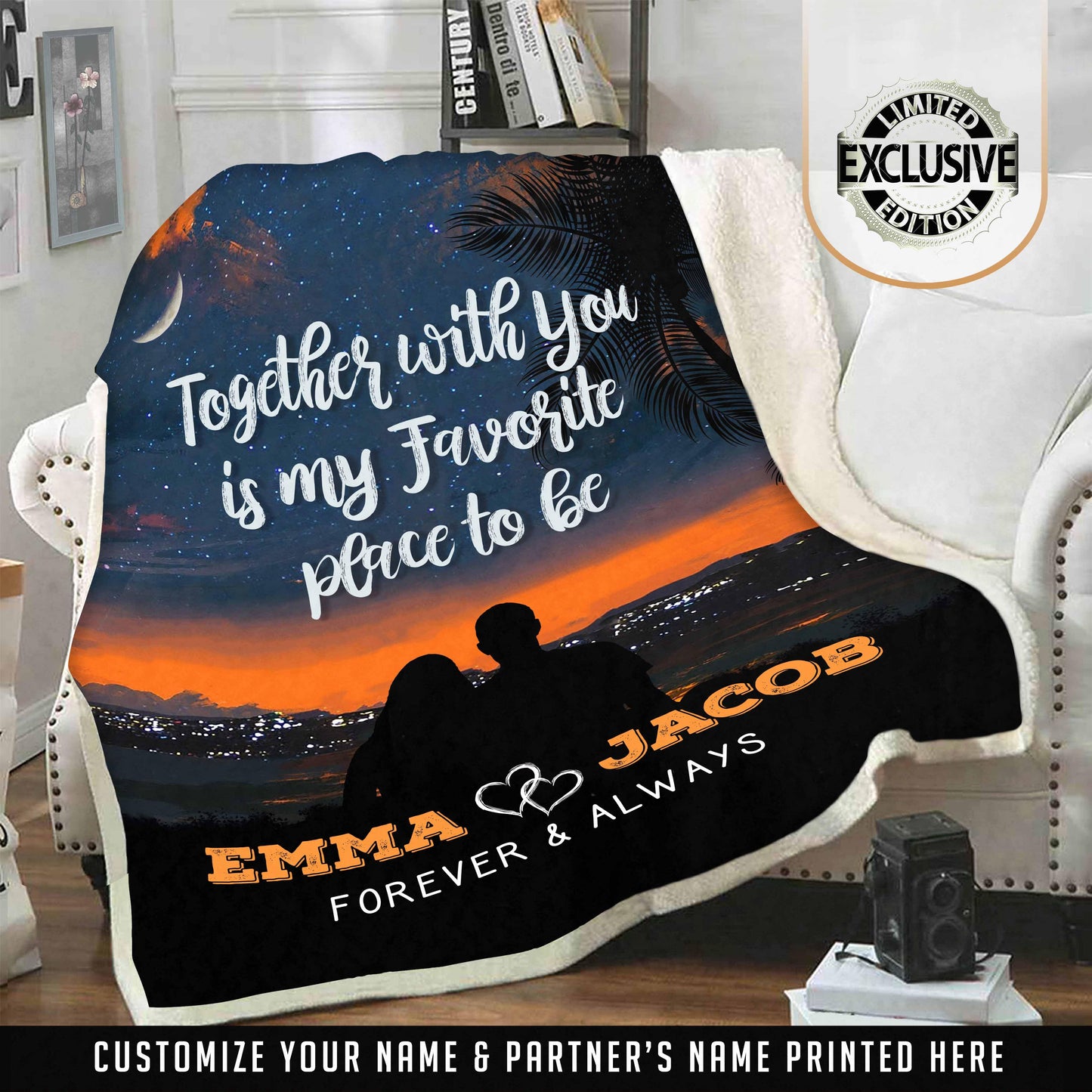 Personalized Blanket Be My Always & Forever Blanket For Your Love