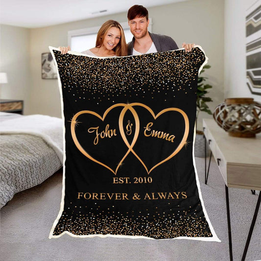 Custom Blanket For The Love Of Your Life - Personalize With Your & Partner's Name