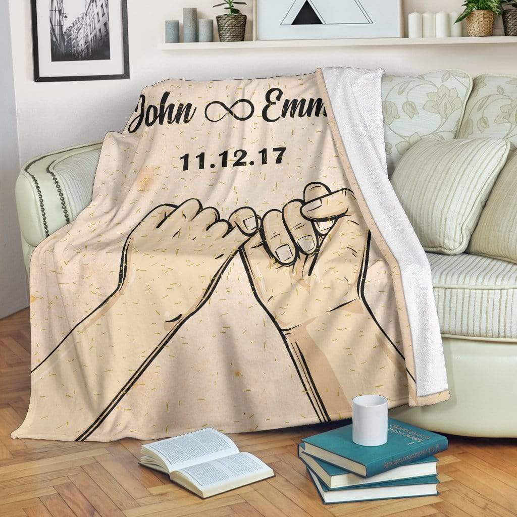 Pinky Promise Personalized Blanket