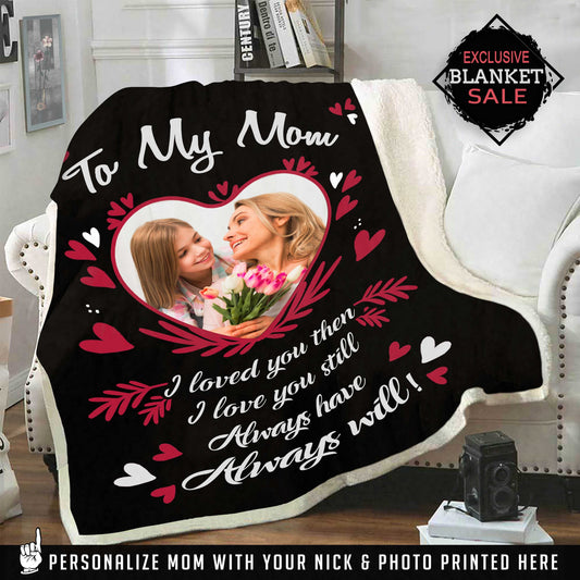 To My Mom Personalized Blanket | Personalized Blanket for Mom | Couple Desires