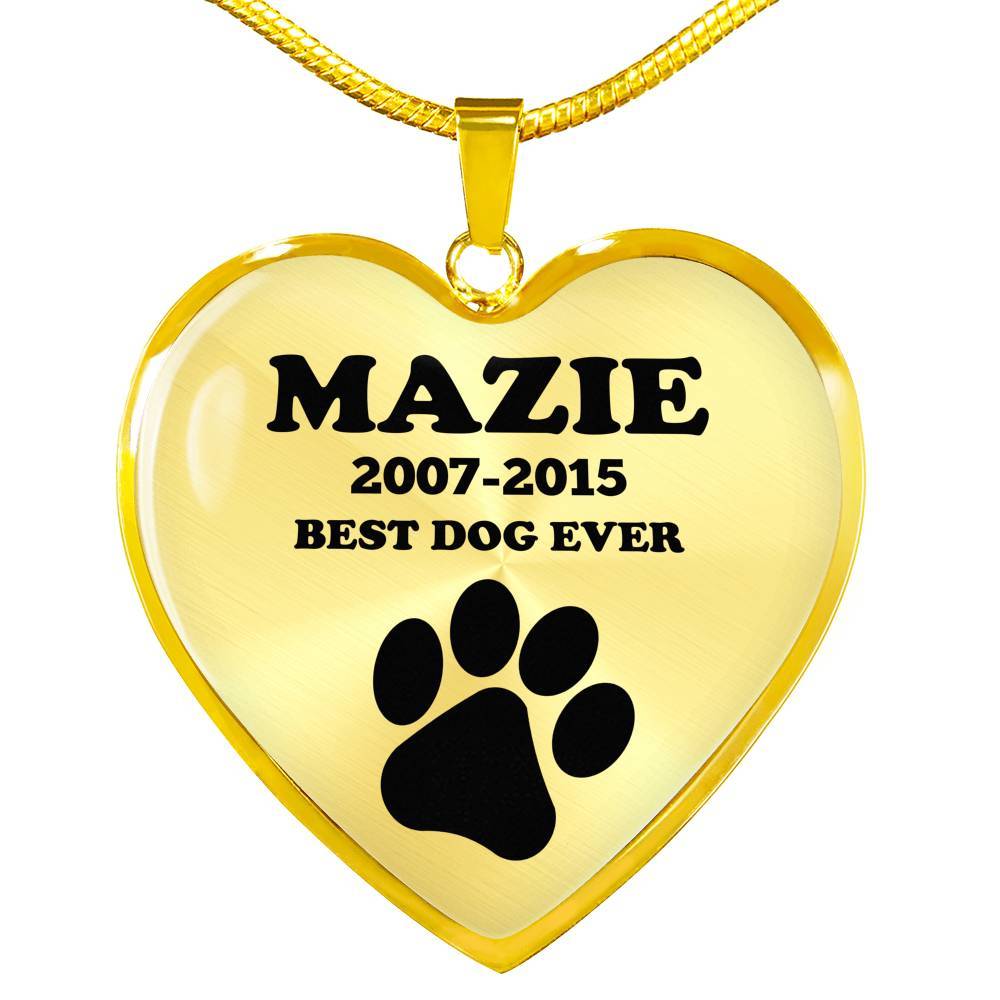 Best Dog Lover Necklace In Heart Shape