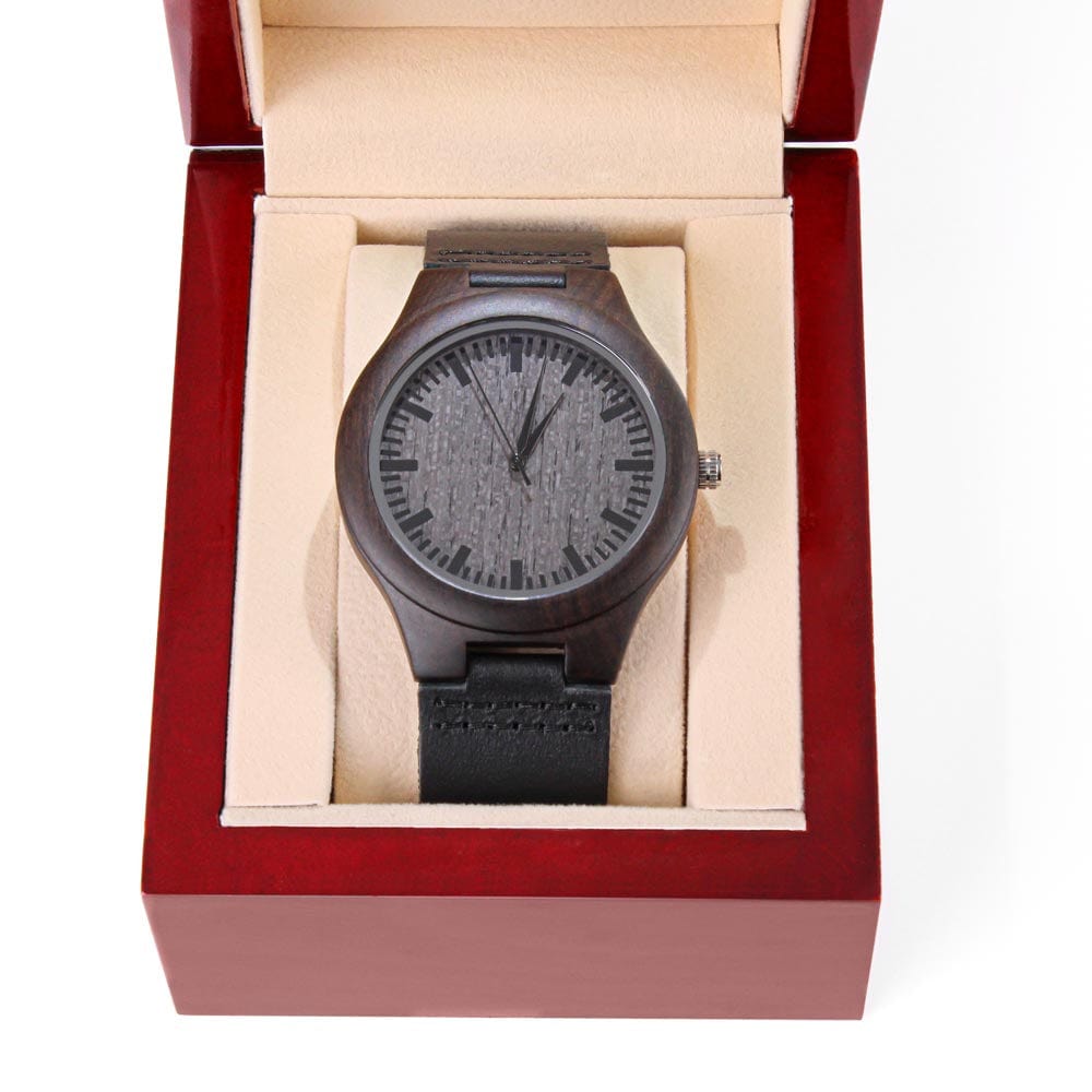 Watches World's Best Dad Ever, Engraved Wooden Watch For Dad, Best Father's Day Gift, Birthday Gift For Dad