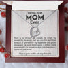 To The Best Mom Ever I Love You With All My Heart Forever Love Necklace For Mom Birthday/Mothers Day Gift For Her