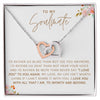 To My Soulmate I Love You Interlocking Heart Necklace Gift For Her Birthday Anniversary Gift For Wife