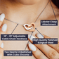 To My Soulmate With You I Am More Than Whole Interlocking Heart Necklace Gift For Her Birthday Anniversary Gift For Wife