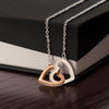 To My Soulmate I Love You More Than Anything Interlocking Heart Necklace Gift For Her Birthday Anniversary Gift For Wife
