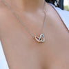 To My Soulmate I Love You Interlocking Heart Necklace Gift For Her Birthday Anniversary Gift For Wife