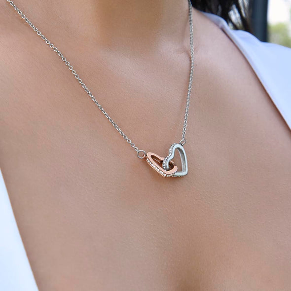To My Soulmate You Are My favorite Person To Annoy Interlocking Heart Necklace Gift For Her Birthday Anniversary Gift For Wife